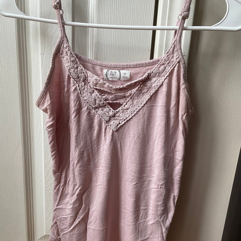 Maurices XS Light Pink Tank Top